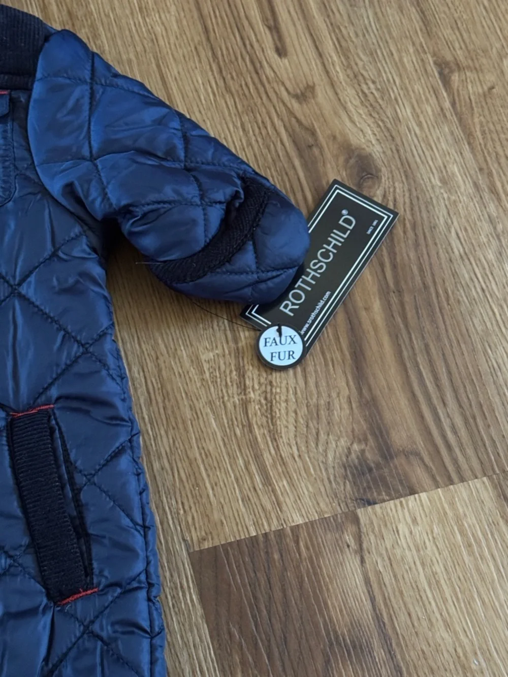 Rothschild Navy Quilted Infant One-Piece Snowsuit Pram 6/9 mos